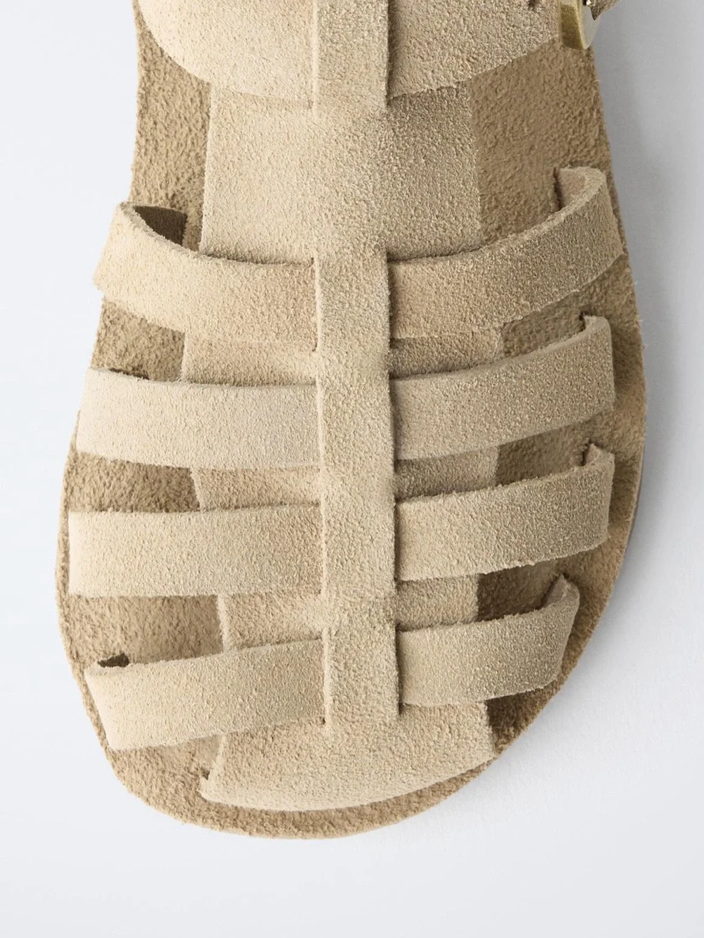 Zara Kids Unisex Leather Fishnan Sandals